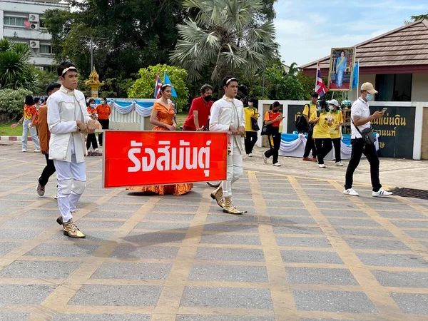 Phatthalung Thailand August 2022 Sports Parade Phatthalung School Ramesuan Road — ストック写真