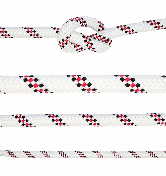 Collection of various ropes isolated on white background — Stock Photo, Image