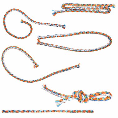 beyaz zemin üzerine, doku izole renkli dizesi ayarla