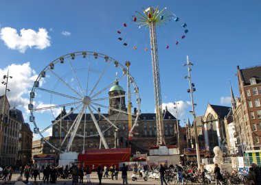 kare amsterdam Merkez - dam Meydanı, Hollanda