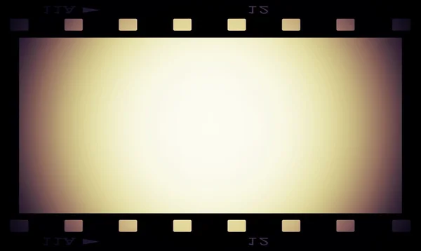 Retro blank film strip frame isolated on white — Stock Photo, Image