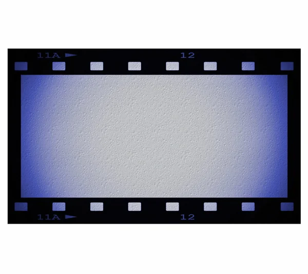 Blank film strip frame isolated on white — Stock Photo, Image