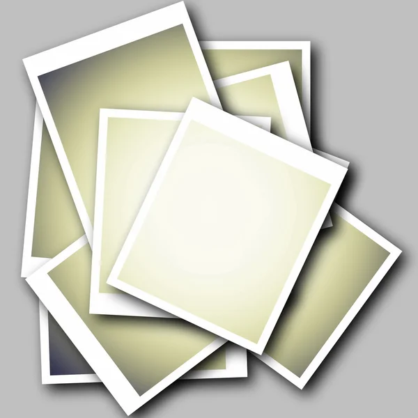 Photo frame isolated on gray background — Stock Photo, Image