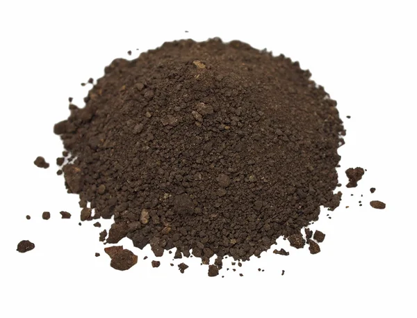 Dirt isolated on white background — Stock Photo, Image