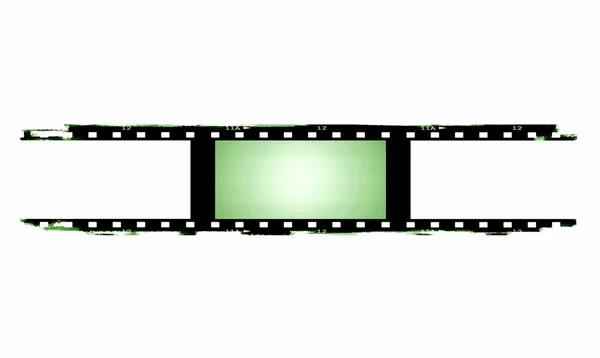 Old blank film strip isolated on white — Stock Photo, Image