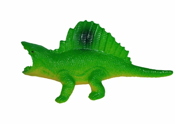 Toy plastic dinosaur isolated on white background — Stock Photo, Image