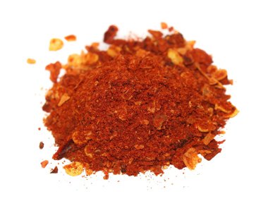 Beyaz arka plan üzerinde izole makro acı biber