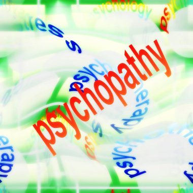 Concept of psychopathy background ( antisocial personality disorder ) clipart