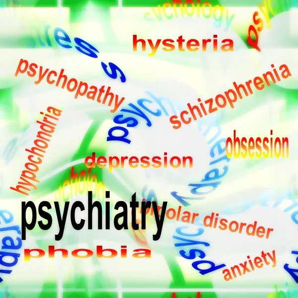 Konzept Psychiatrie Hintergrund — Stockfoto
