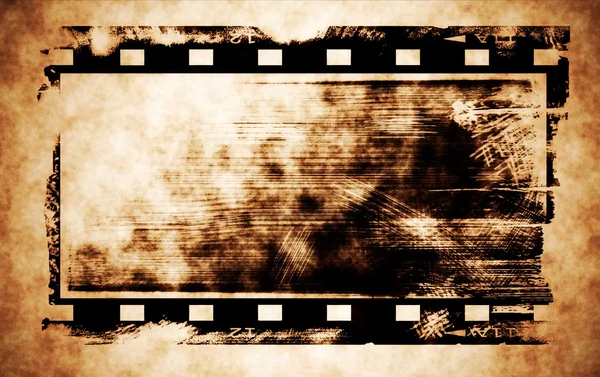 Old rusty blank film strip — Stock Photo, Image