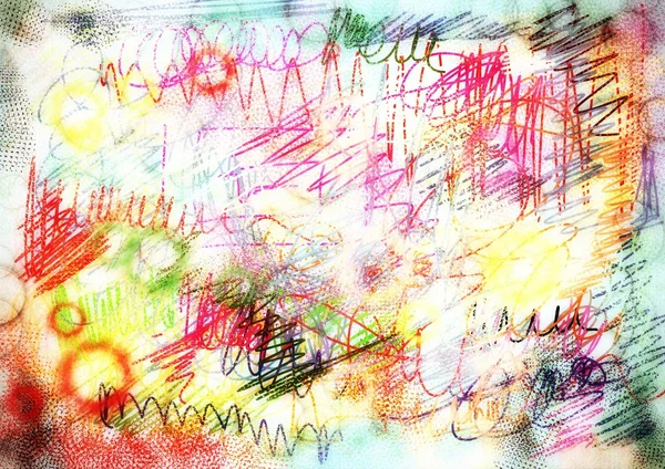 Абстрактный ручной рисунок красочный фон, текстура — стоковое фото