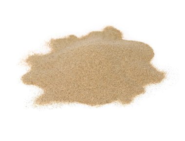 pile desert sand isolated on white background clipart
