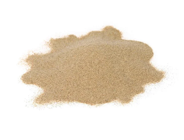 Купа пустелі пісок ізольовані на білому фоні — стокове фото
