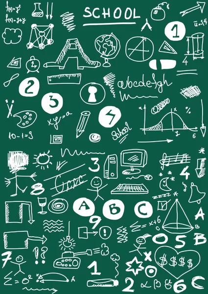 Skolan doodle konsistens — Stockfoto