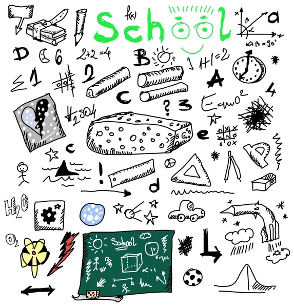 School doodle textuur — Stockfoto