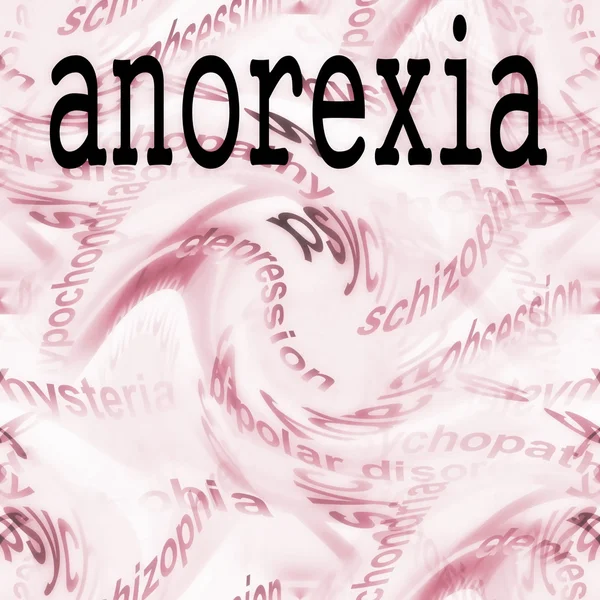 Conceito Anorexia — Fotografia de Stock