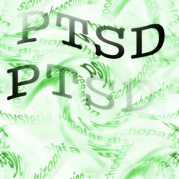 Conceito PTSD fundo, Transtorno de estresse pós-traumático — Fotografia de Stock