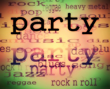 Konsept müzik parti arka plan, doku