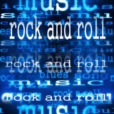 kavram Rock'n roll word arka planlar ve doku