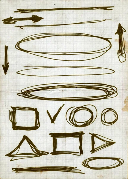 Eski karalama kağıdı arka plan — Stok fotoğraf