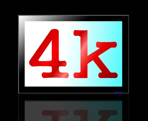 テレビ高解像度 4 k — ストック写真