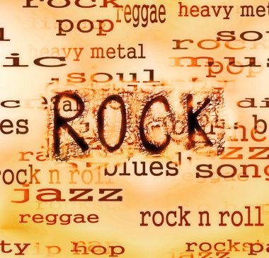 kavramı rock müzik word arka planlar ve doku