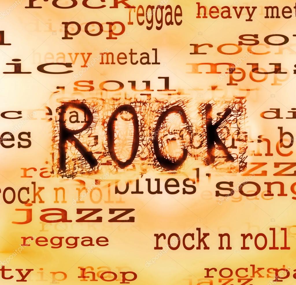 concept rock music word backgrounds and texture stock photo word backgrounds