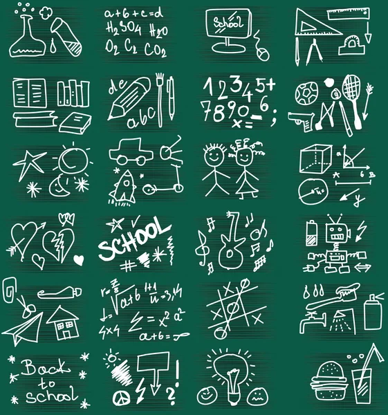 School doodle textuur — Stockfoto