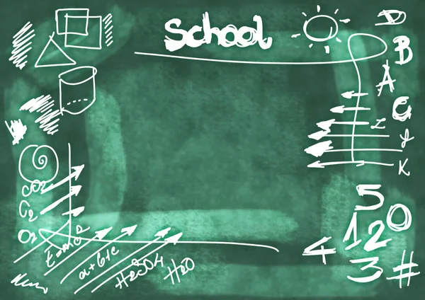 School doodle achtergrond en textuur — Stockfoto
