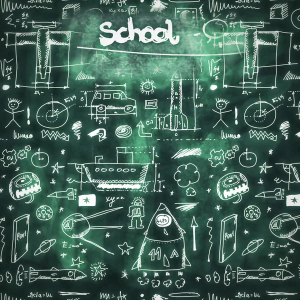 School seamless doodle texture — Stock Photo, Image