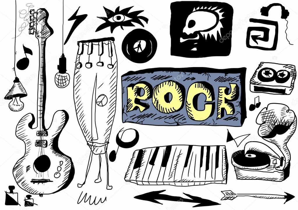 Doodle rock music