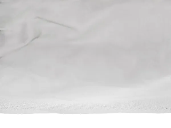 Белая ткань текстуры для дизайна изолированы на белом фоне — стоковое фото