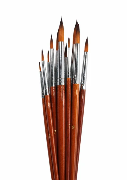 Set of brushes isolated on white background — Stock Photo, Image
