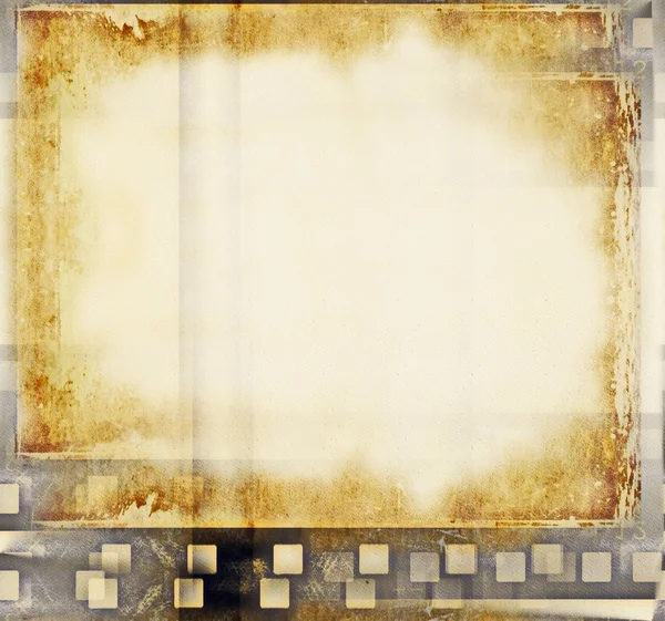 Blank old grunge film strip frame background — Stock Photo, Image