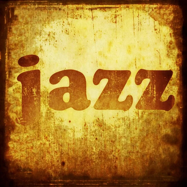 Jazz mot musique fond — Photo