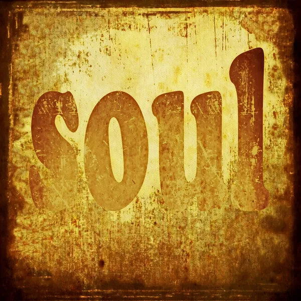 Soul word music background — Stock Photo, Image