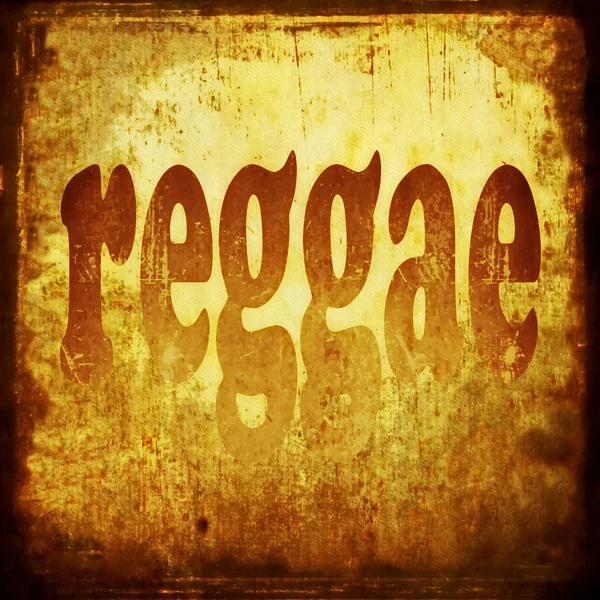 Reggae szó zenei aláfestés — Stock Fotó