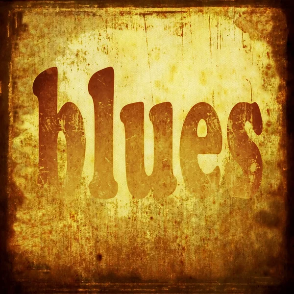 Blues parola musica di sottofondo — Foto Stock