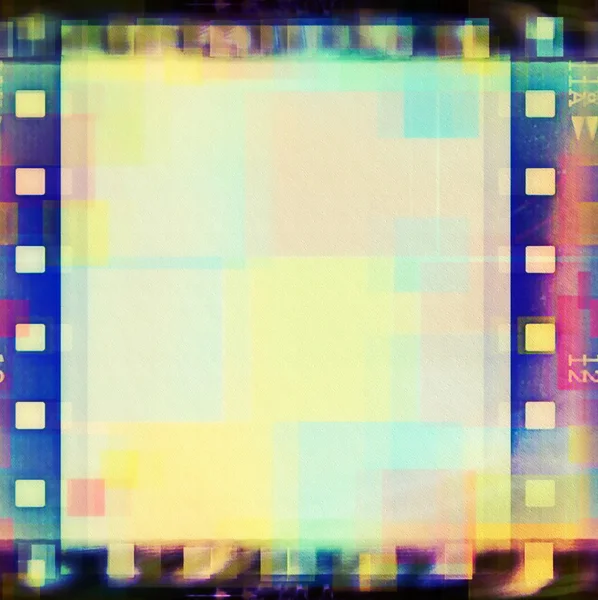 Blank old grunge film strip frame background — Stock Photo, Image