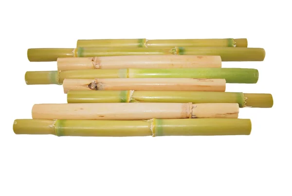 Bandeja de ratán de bambú aislada sobre fondo blanco — Foto de Stock