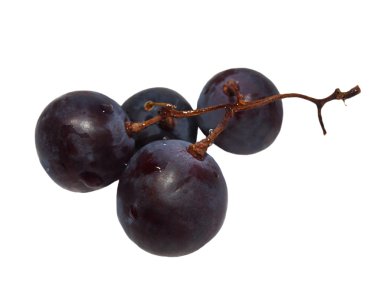 izole kırpma yolu ile beyaz arka plan üzerinde üzüm