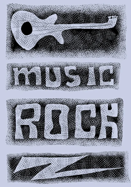 Doodle iconos música fondo —  Fotos de Stock