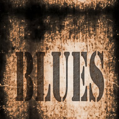 Blues müzik soyut grunge arka plan kelime