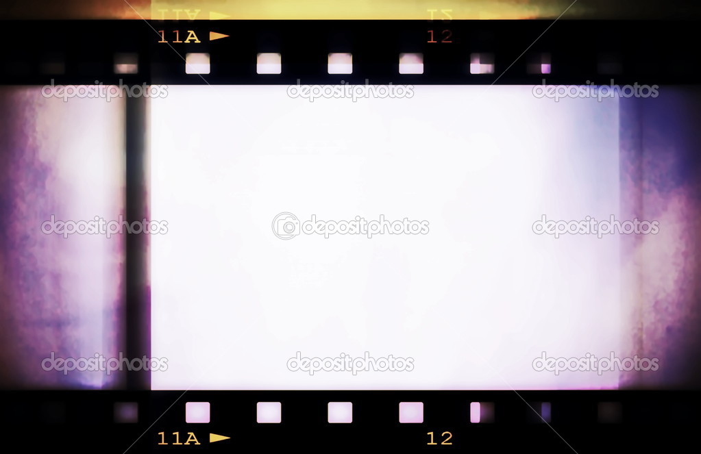 Blank film strip frame background