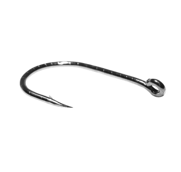 Strong fishing hook isolated on white background, with clipping path — Stock Photo, Image