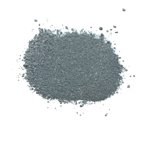 Pile Gunpowder (black powder) Isolated on white background — Stock Photo, Image