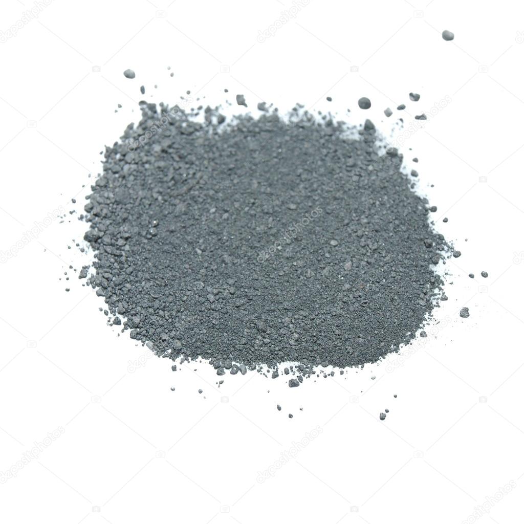 Pile Gunpowder (black powder) Isolated on white background — Stock ...