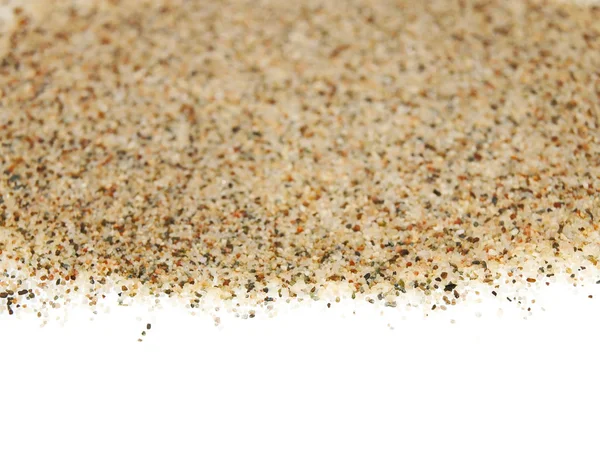 Sand isolated on white background — Stock Photo, Image