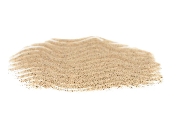 Pile desert sand isolated on white background — Stock Photo, Image