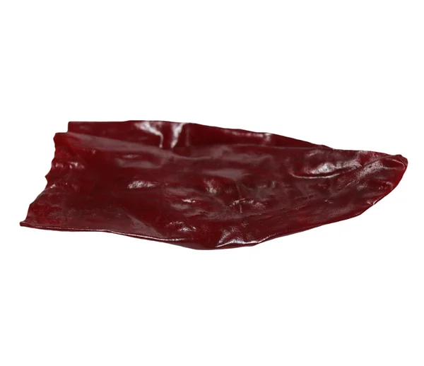 Pimenta vermelha seca prensada para pimentas recheadas isoladas em branco — Fotografia de Stock